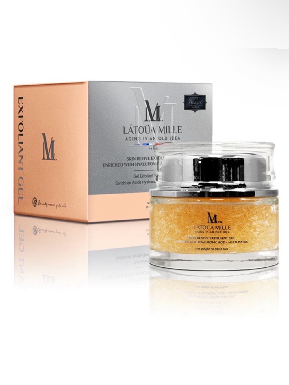 LATOUA MILLE Skin Revive Exfoliant Gel with Hyaluronic Acid Multi-Peptide NEW